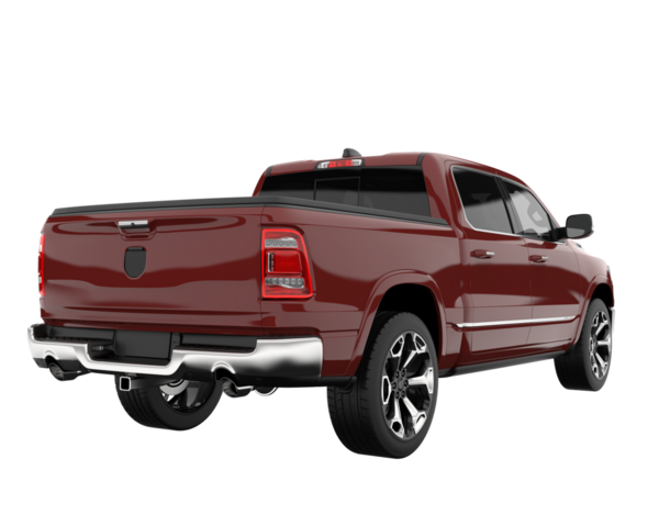 Modern kamyon arka planda izole edildi. 3D görüntüleme - 3D