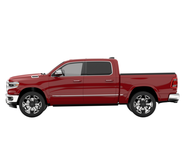 kırmızı modern araba - yan görünüm