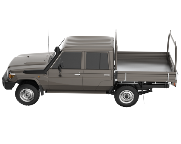 Kamyon beyaz arka planda izole edilmiş. 3D görüntüleme - illüstrasyon