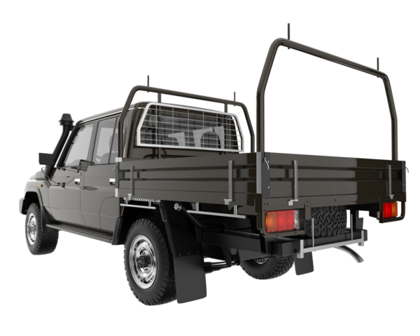 beyaz arkaplanda modern SUV aracı