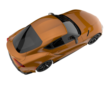 modern spor araba beyaz arka planda izole