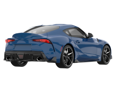 Modern araba arka planda izole edilmiş. 3d oluşturma