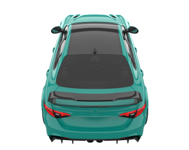 beyaz arkaplanda modern araba