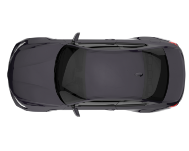 beyaz arkaplanda izole edilmiş araba 3d görüntüleme - üst görünüm