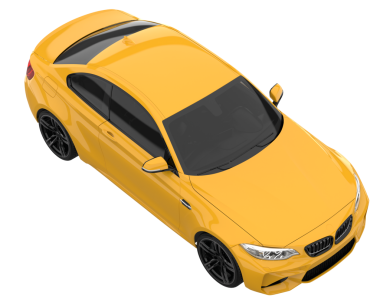 modern sarı spor araba