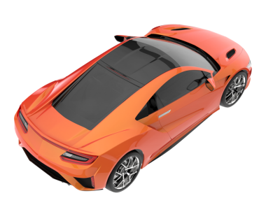 modern araba beyaz arka planda izole edilmiş.