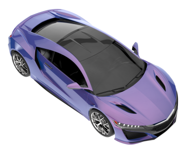 Daha az genel bir konsept arabanın 3 boyutlu çizimi