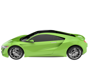 yeşil modern spor araba