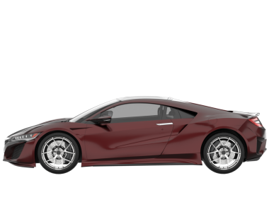 kırmızı modern araba beyaz arka planda izole edildi - 3 boyutlu illüstrasyon