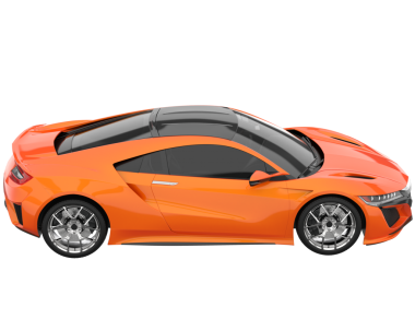 modern otomobil beyaz arka planda izole edildi. 3 boyutlu çizim - illüstrasyon