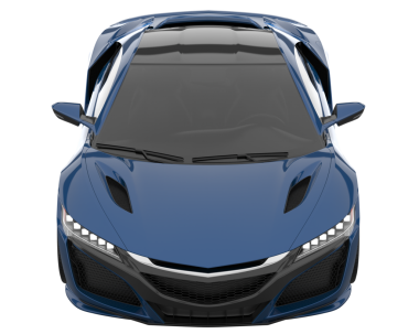 Gerçekçi bir araba. 3d illüstrasyon