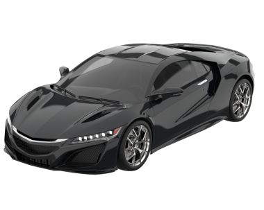 Stüdyo ortamında daha az genel bir konsept arabanın 3 boyutlu çizimi