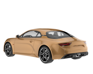 Modern araba beyazın üzerinde izole edilmiş. 3d oluşturma