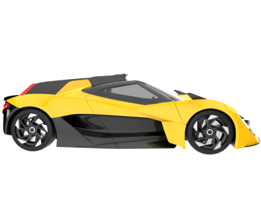 gerçekçi 3 boyutlu araba çizimi