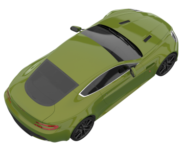 Modern spor araba - yan görünüm