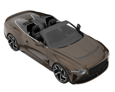 Beyaz arka planda modern bir araba. 3 d