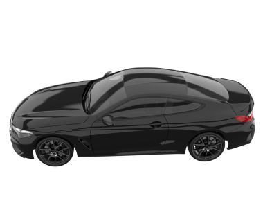 modern araba yan görünümü beyaz arkaplanda izole