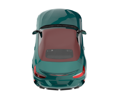 Modern araba beyaz arka planda izole edilmiş. 3d oluşturma