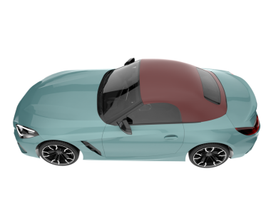Modern bir arabanın 3 boyutlu görüntüsü