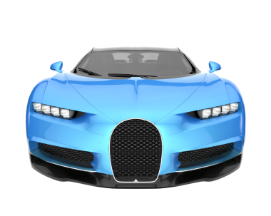 Beyaz arka planda gerçekçi bir vektör arabası. vektör illüstrasyonu.