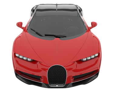 beyaz arkaplanda modern araba