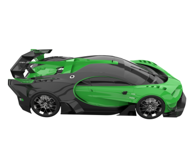 modern yeşil süper araba