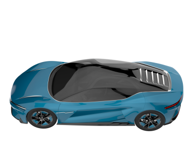 Boş bir arabanın 3 boyutlu görüntüsü