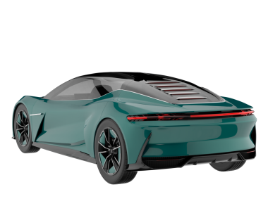 gerçekçi modern araba beyaz arka planda izole