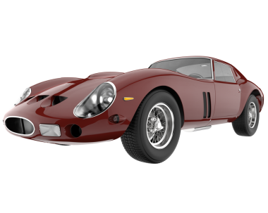 Vintage kırmızı spor araba