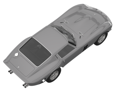 beyaz arka planda modern araba