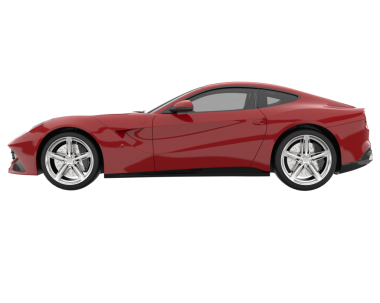 modern kırmızı spor araba vektör illüstrasyonu