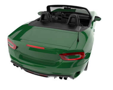 yeşil modern araba gölgeli beyaz bir arka planda izole edilmiş..