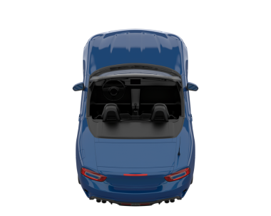 Mavi araba beyaz arka planda izole edilmiş. 3d oluşturma