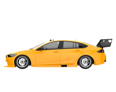 Modern araba. ön görünüm.