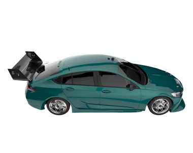 Beyaz arka plan üzerinde izole Modern küçük araba