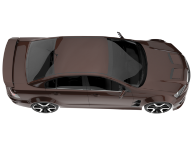 - Araba. Gri arka planda bir araba. 3d illüstrasyon.