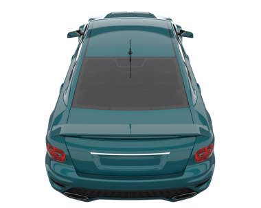 araba beyaz arkaplanda izole edildi