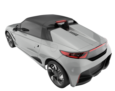 Stüdyo ortamında markasız bir SUV 'un 3 boyutlu çizimi