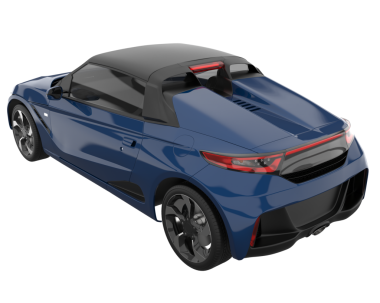 modern lüks siyah araba gri arka planda izole edilmiş