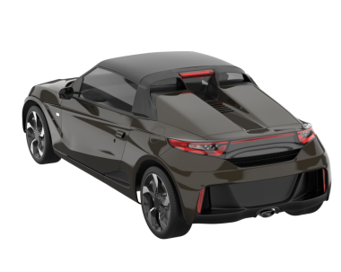 Modern araba beyaz arka planda kırpma yolu ile izole edilmiştir. 3d oluşturma.