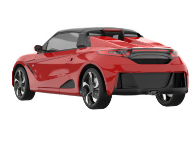 beyaz arkaplanda modern araba.