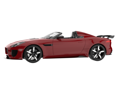 Modern araba. 3d illüstrasyon