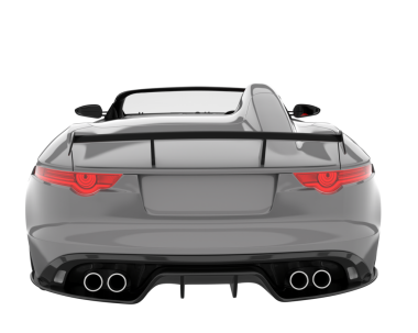 beyaz arka planda modern araba