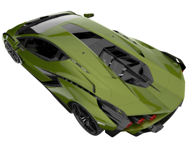 yeşil modern spor araba