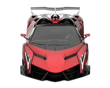 modern kırmızı modern süper araba beyaz arka planda izole