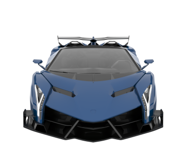 Süper modern süper araba - süper araba - ön ve arka görünüm