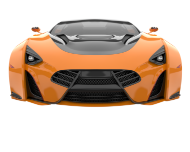 turuncu lüks süper araba