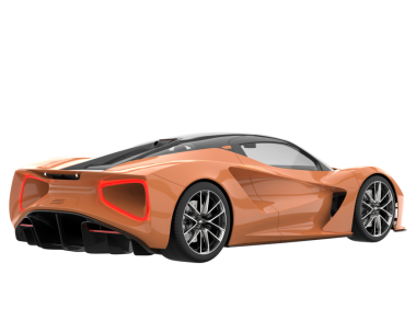 Arka planda izole edilmiş gerçekçi bir araba. 3d oluşturma.