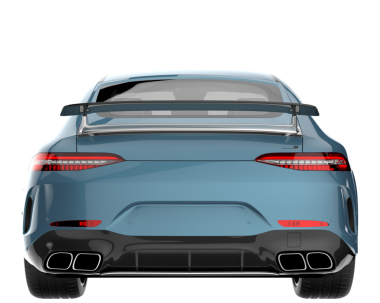 Modern araba beyaz arka planda izole edilmiş. 3d oluşturma