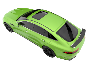 Araba arka planda izole. 3D görüntüleme - illüstrasyon